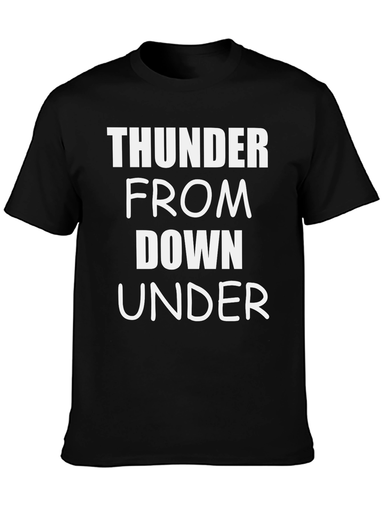 Thunder From Down Under Black Graphic Tee