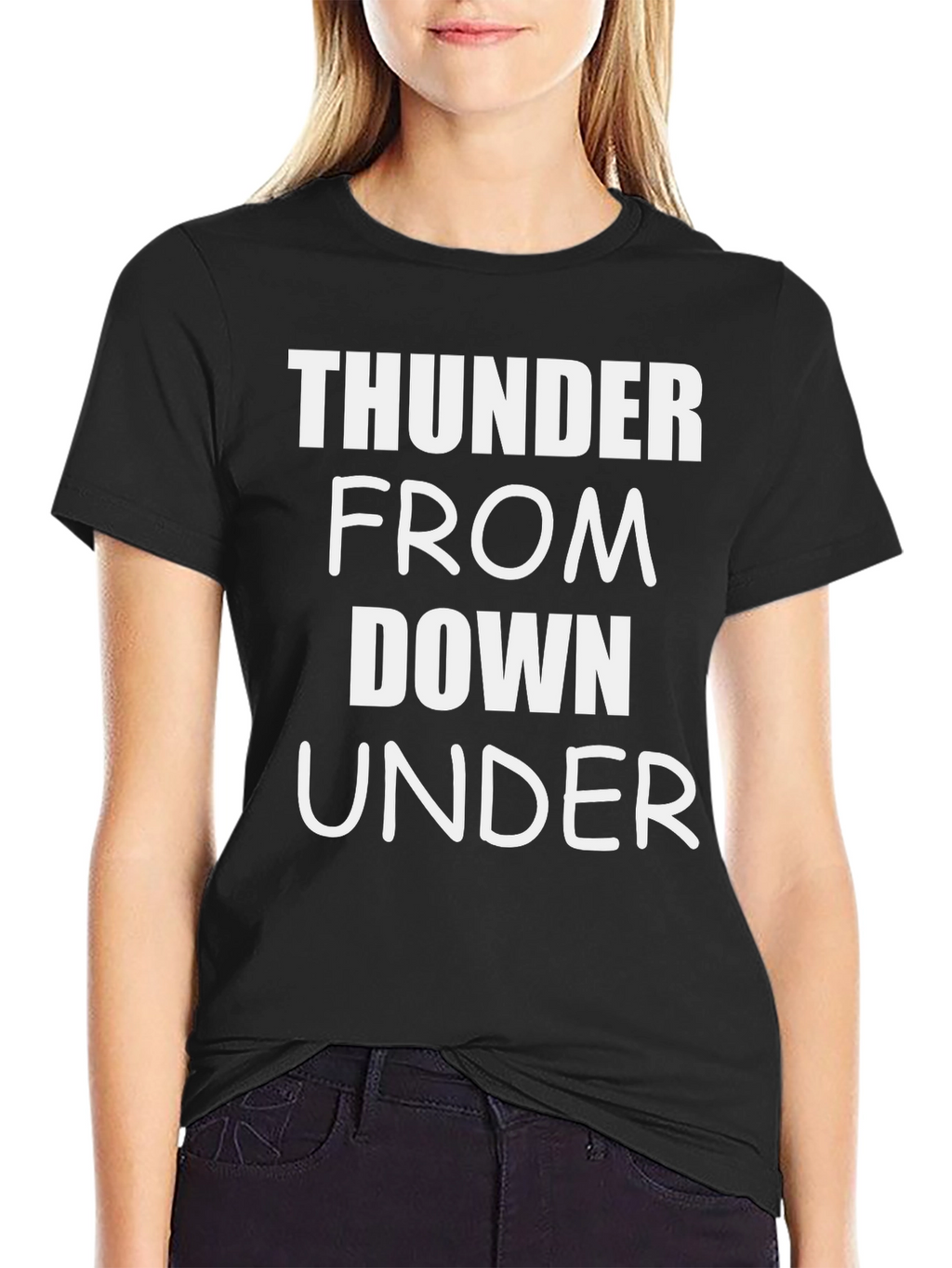 Thunder From Down Under Black Graphic Tee