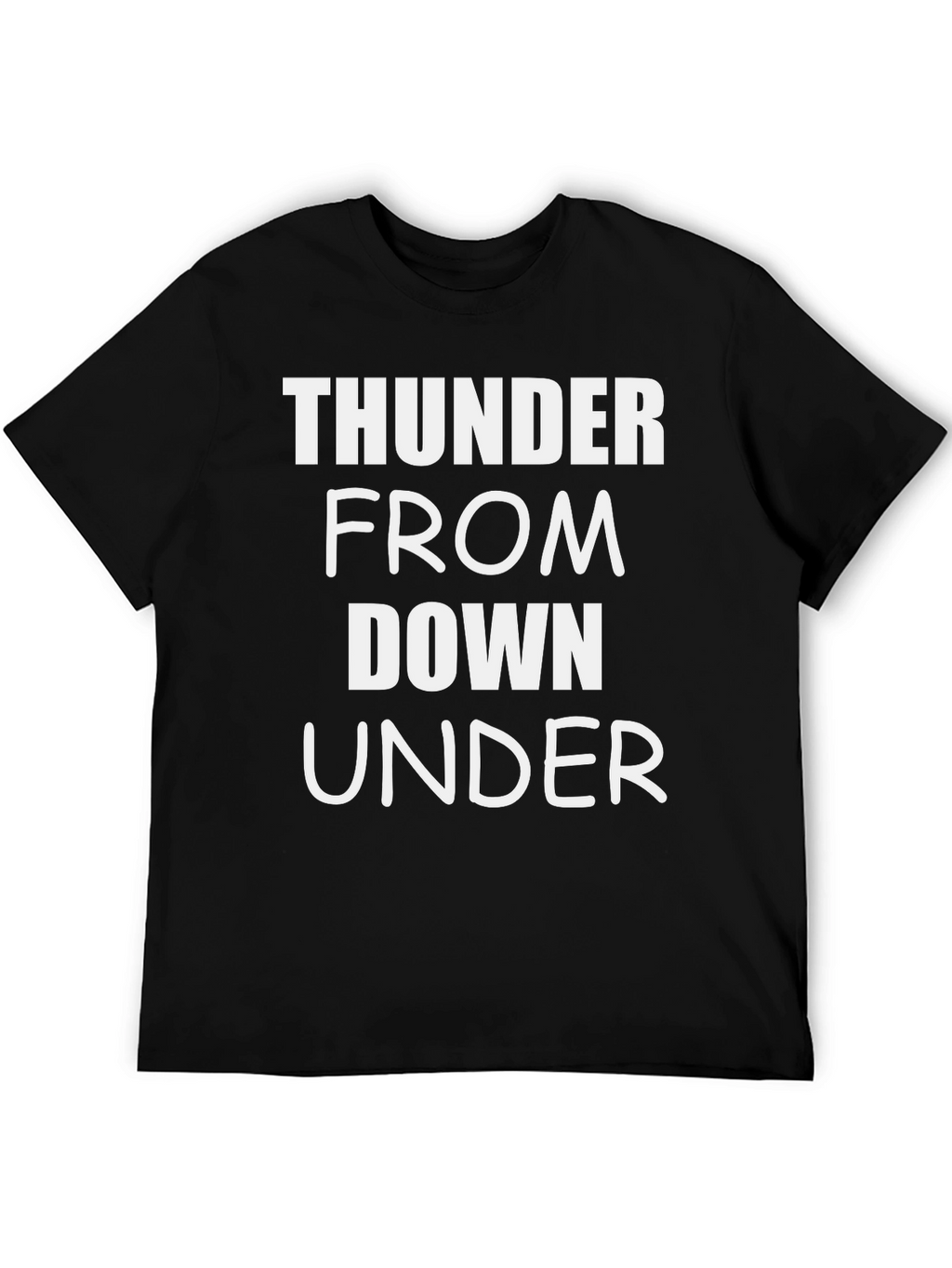 Thunder From Down Under Black Graphic Tee