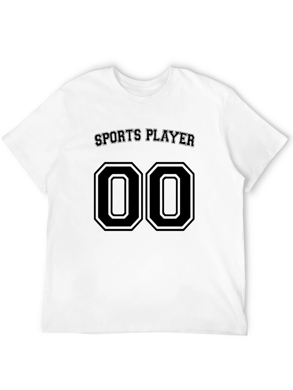 Sports Player Jersey Style Black T-Shirt