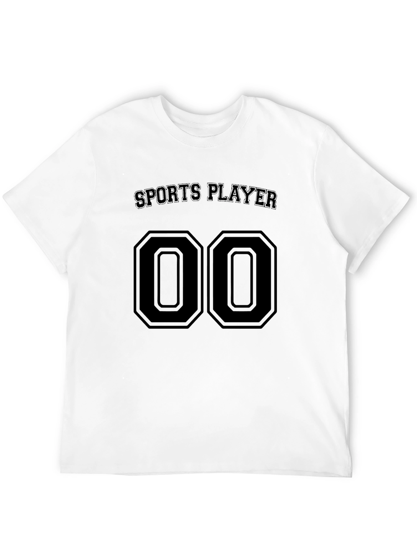 Sports Player Jersey Style Black T-Shirt