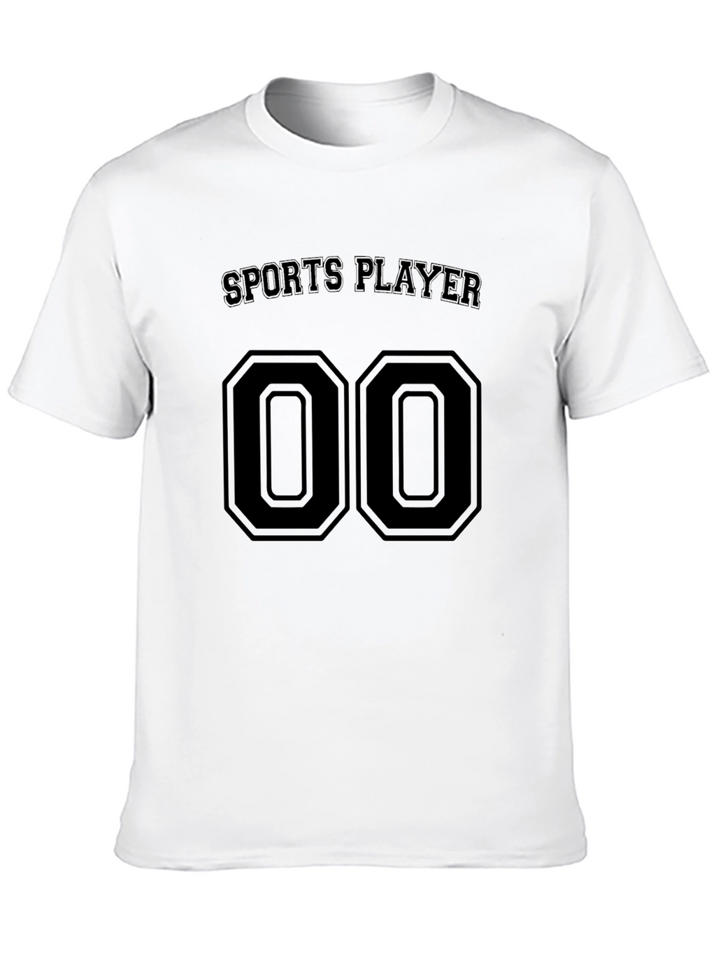 Sports Player Jersey Style Black T-Shirt