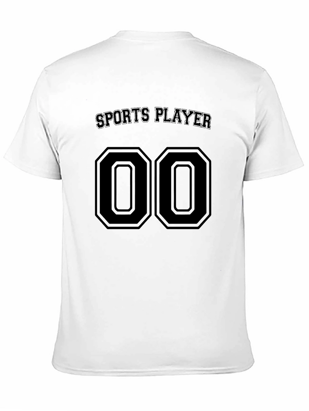 Sports Player Jersey Style Black T-Shirt