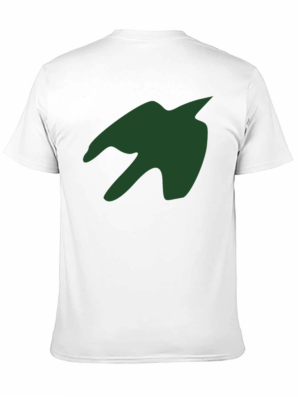 Green Silhouette Graphic Print Black T-Shirt