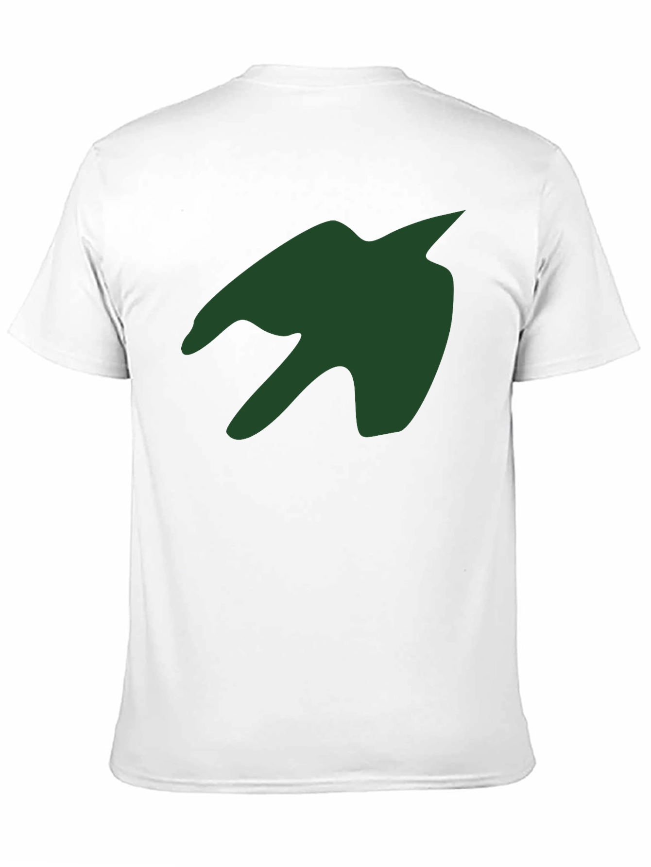 Green Silhouette Graphic Print Black T-Shirt