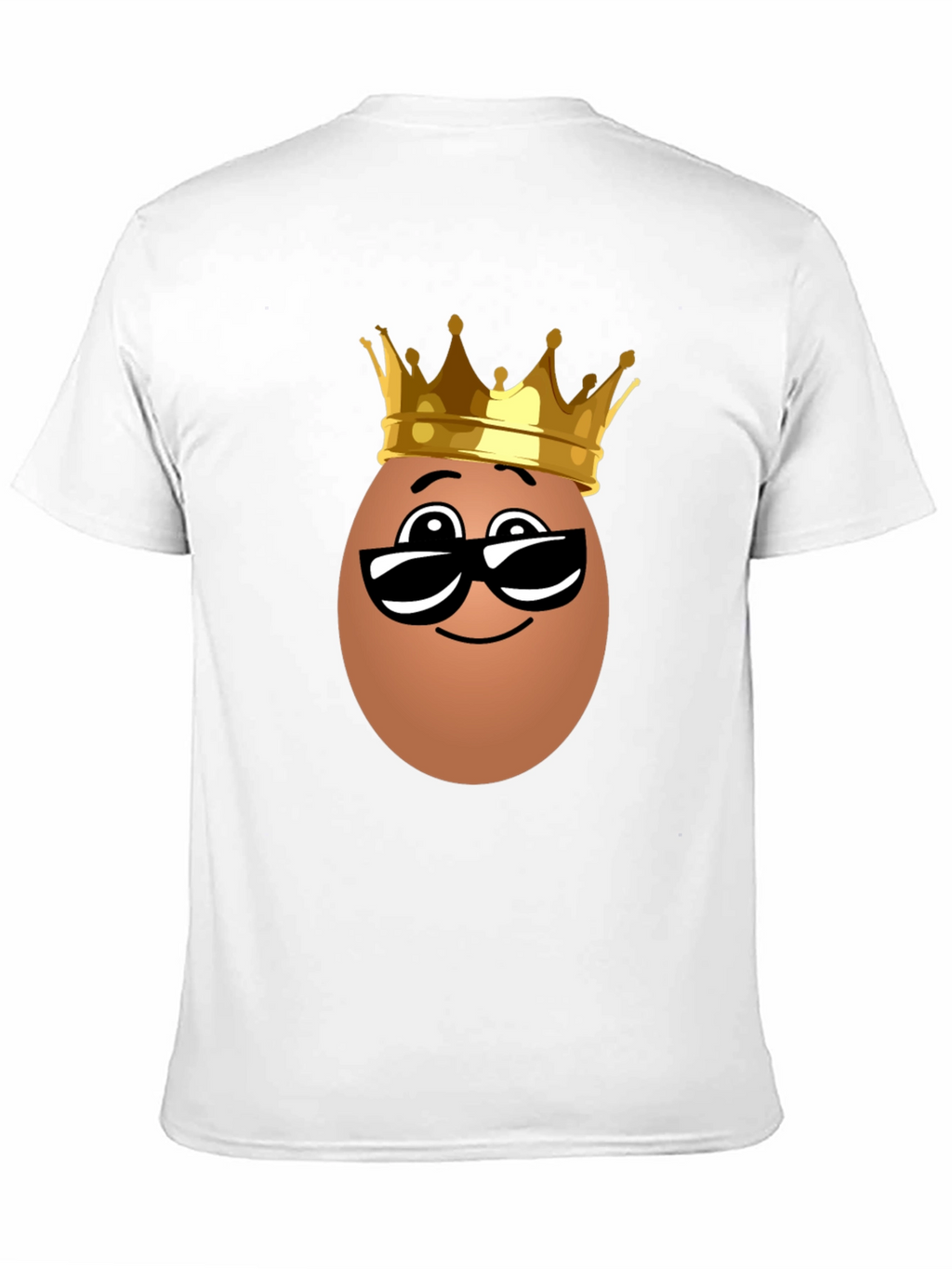 Funny Egg King T-Shirt - Novelty Cartoon Tee