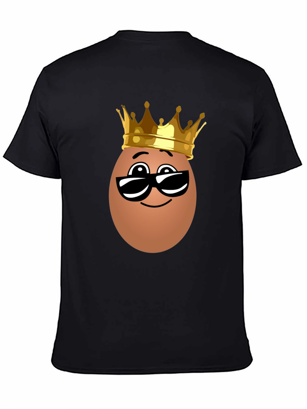 Funny Egg King T-Shirt - Novelty Cartoon Tee