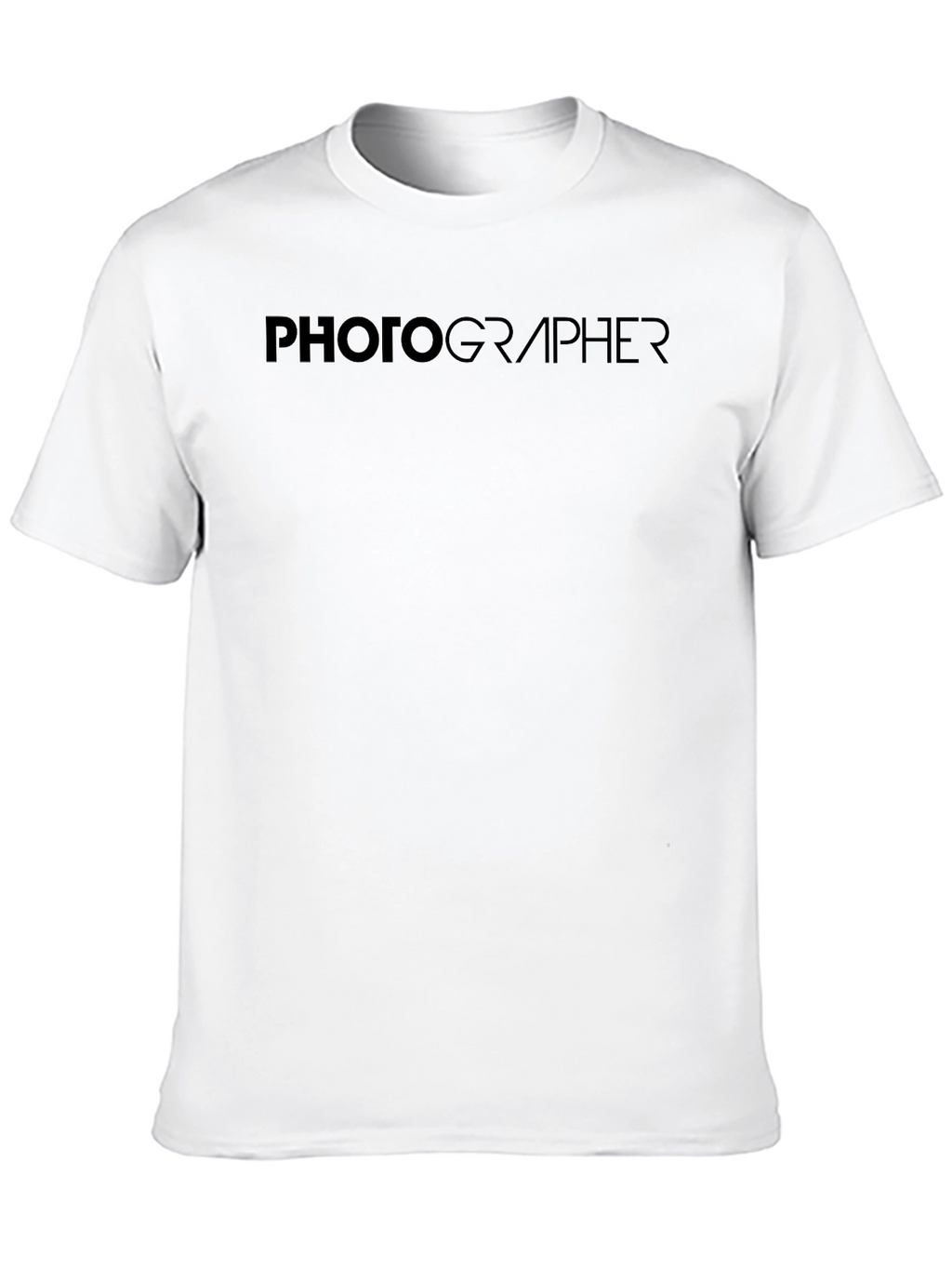 Photographer Graphic Tee - Classic Black Crew Neck