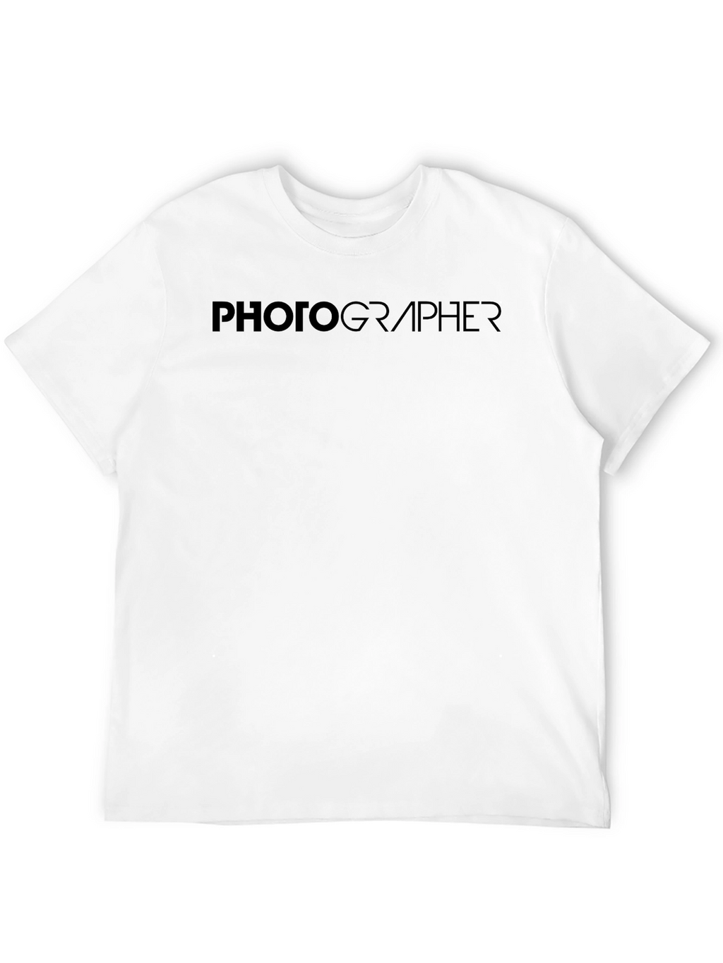 Photographer Graphic Tee - Classic Black Crew Neck