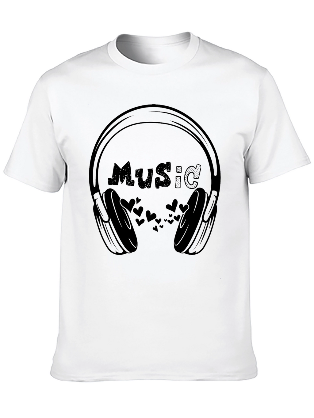 Music Lover T-Shirt - Headphones Design
