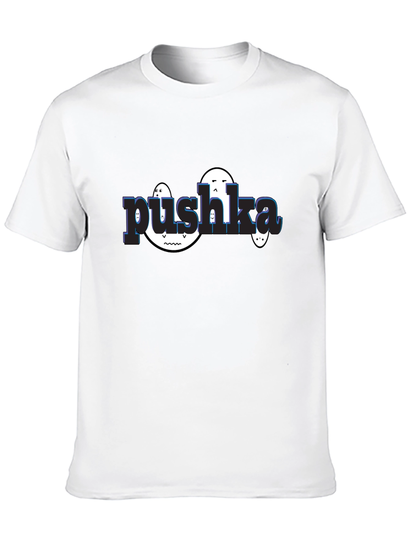 Pushka Funny Graphic Tee - Black Unisex T-Shirt