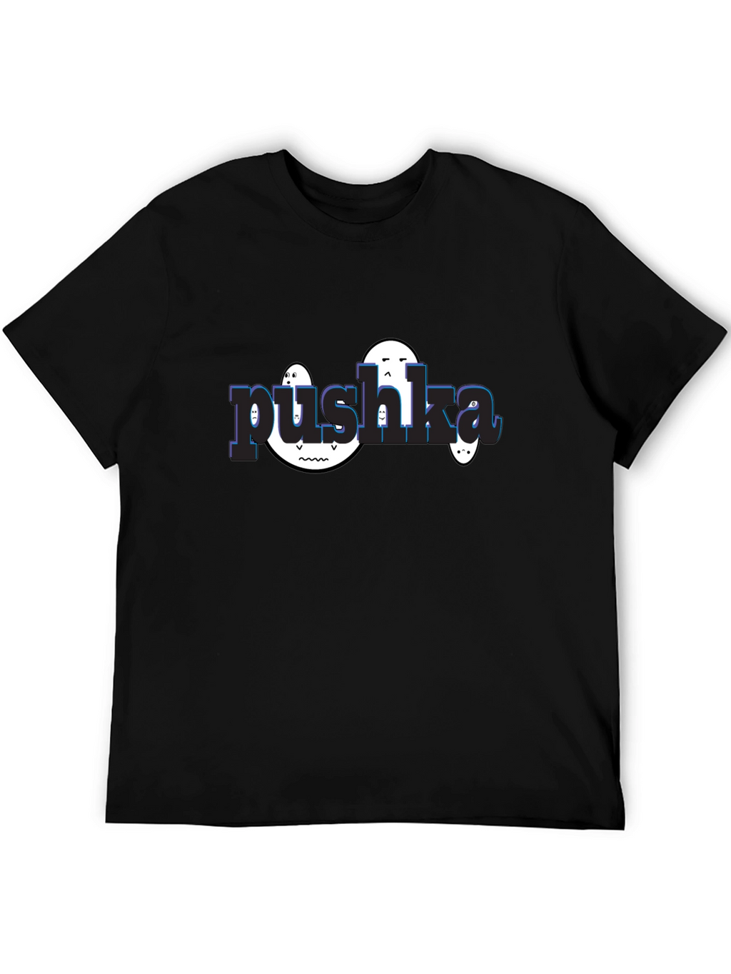 Pushka Funny Graphic Tee - Black Unisex T-Shirt