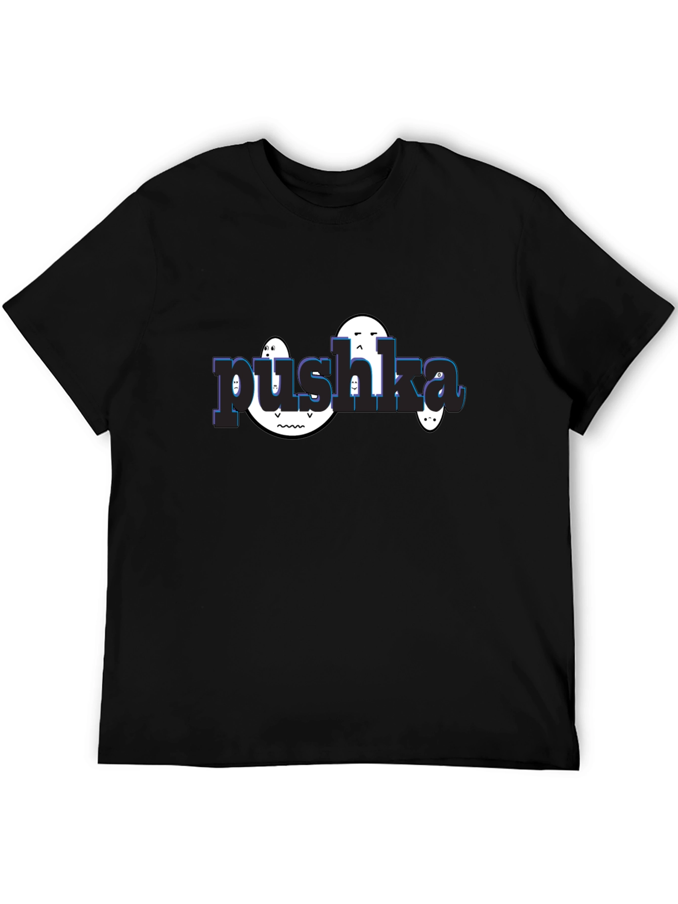 Pushka Funny Graphic Tee - Black Unisex T-Shirt