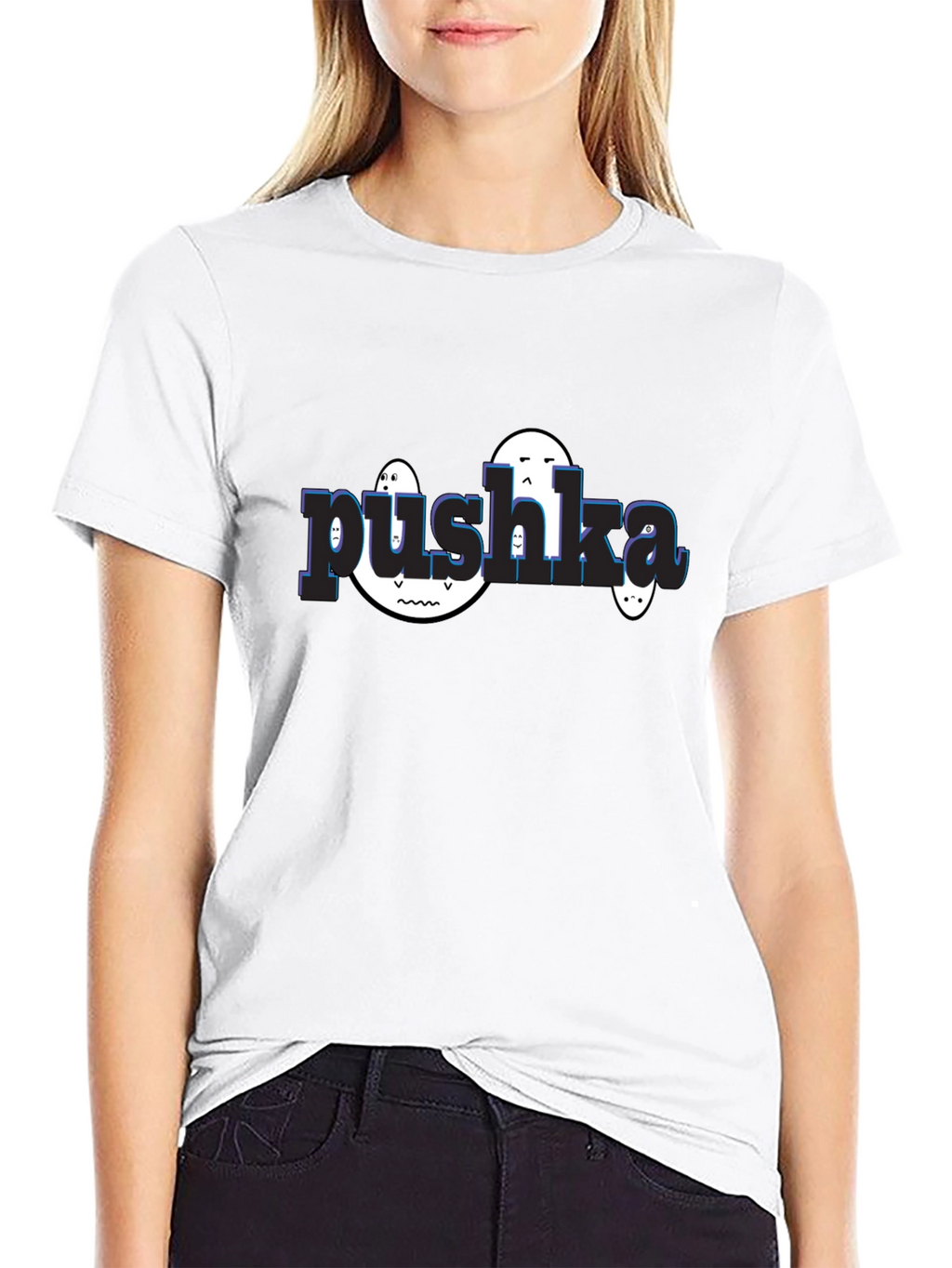 Pushka Funny Graphic Tee - Black Unisex T-Shirt