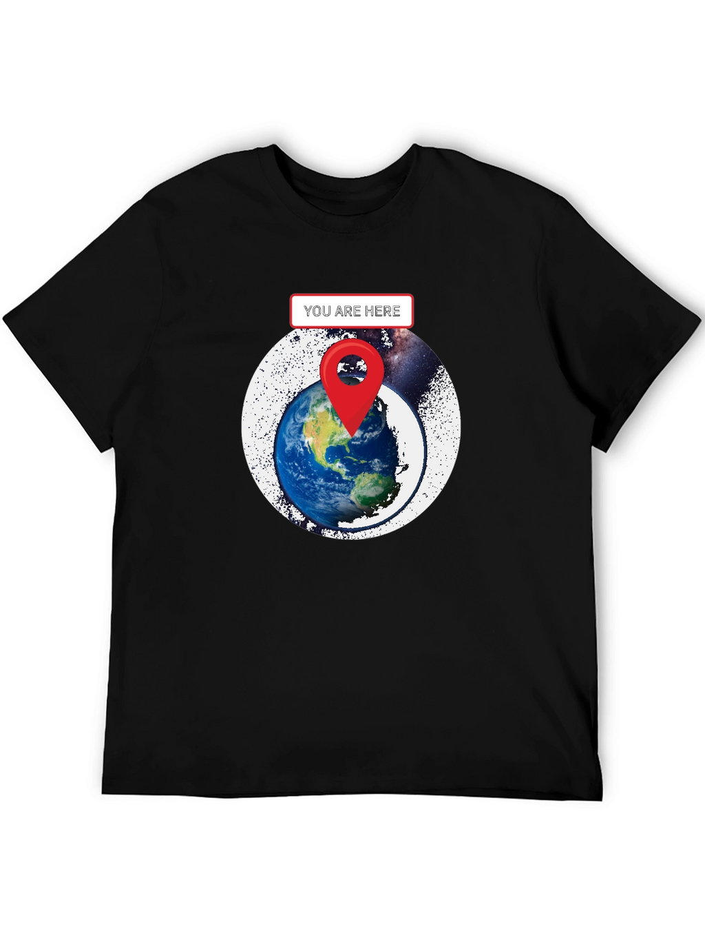 You Are Here Earth Graphic T-Shirt