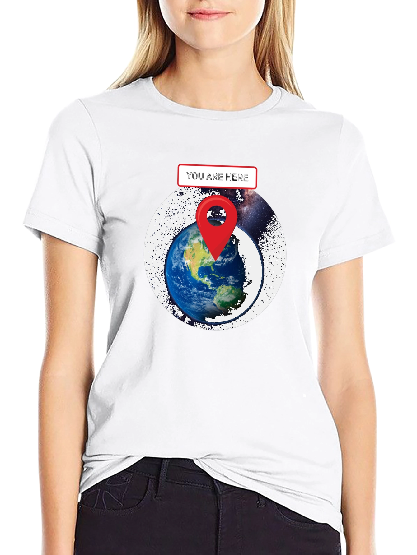 You Are Here Earth Graphic T-Shirt