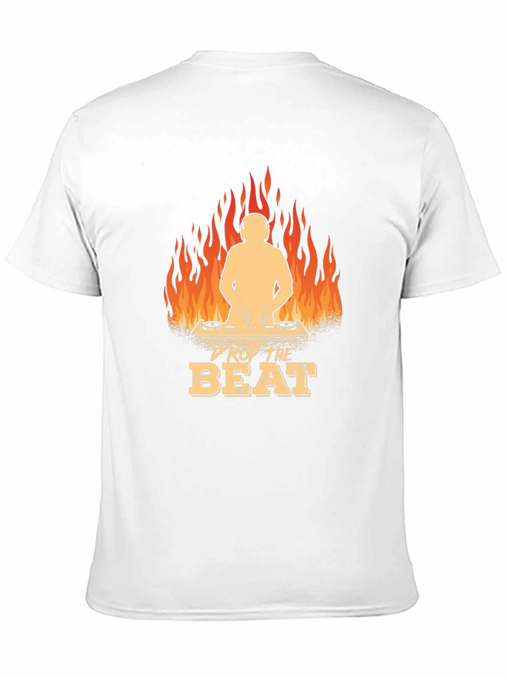 DJ Drop The Beat Graphic Black T-Shirt