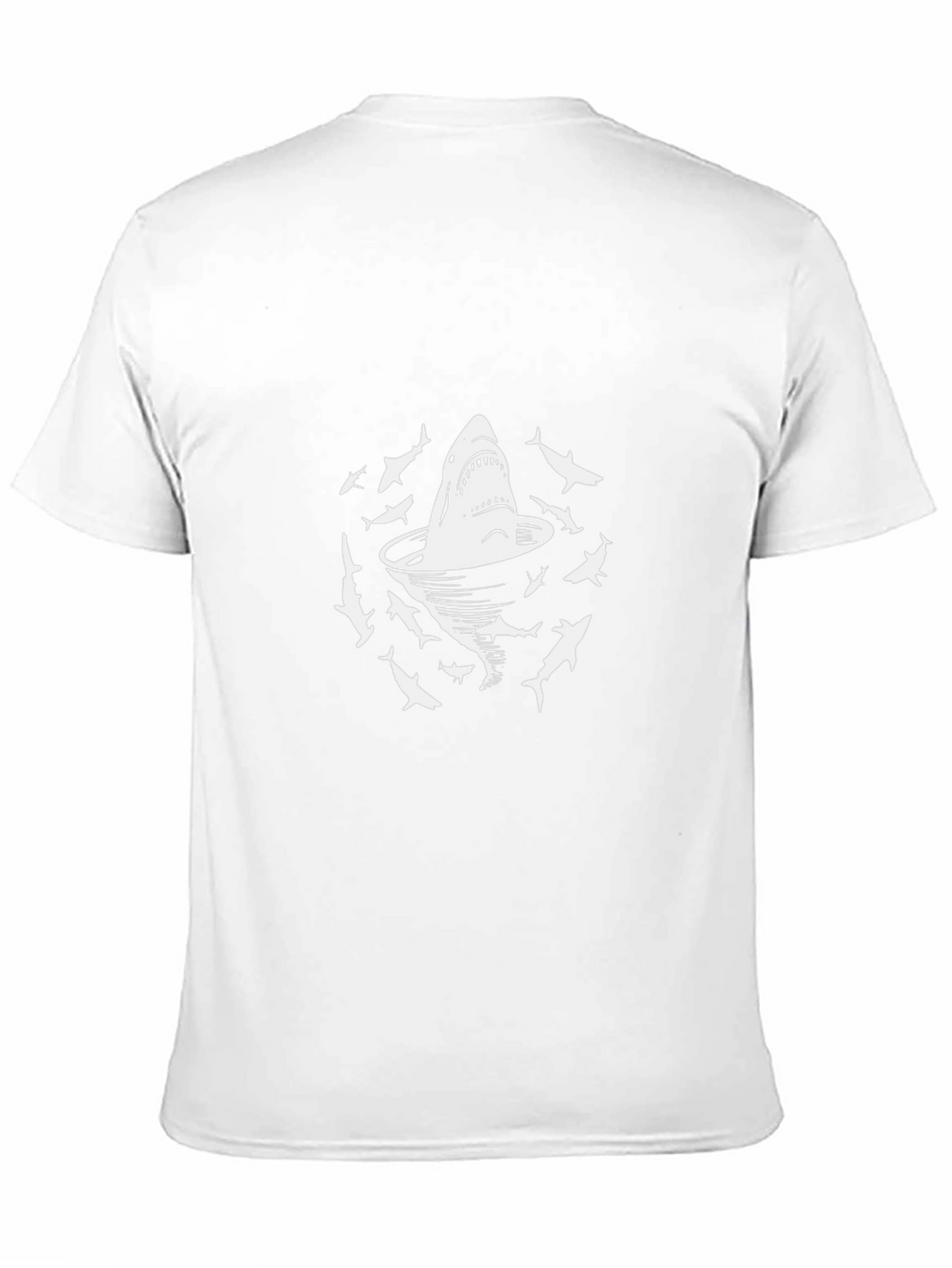 Shark Cocktail T-Shirt - Black Cotton Graphic Tee