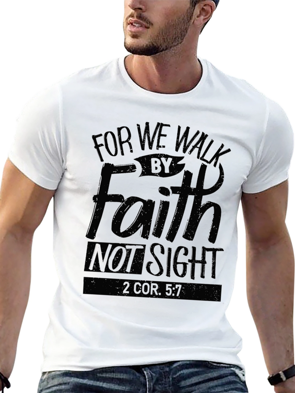 Faith Graphic T-Shirt - Walk by Faith Not Sight