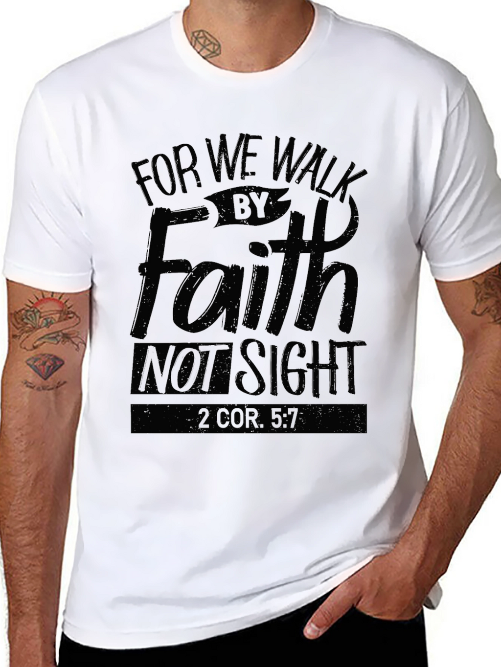 Faith Graphic T-Shirt - Walk by Faith Not Sight