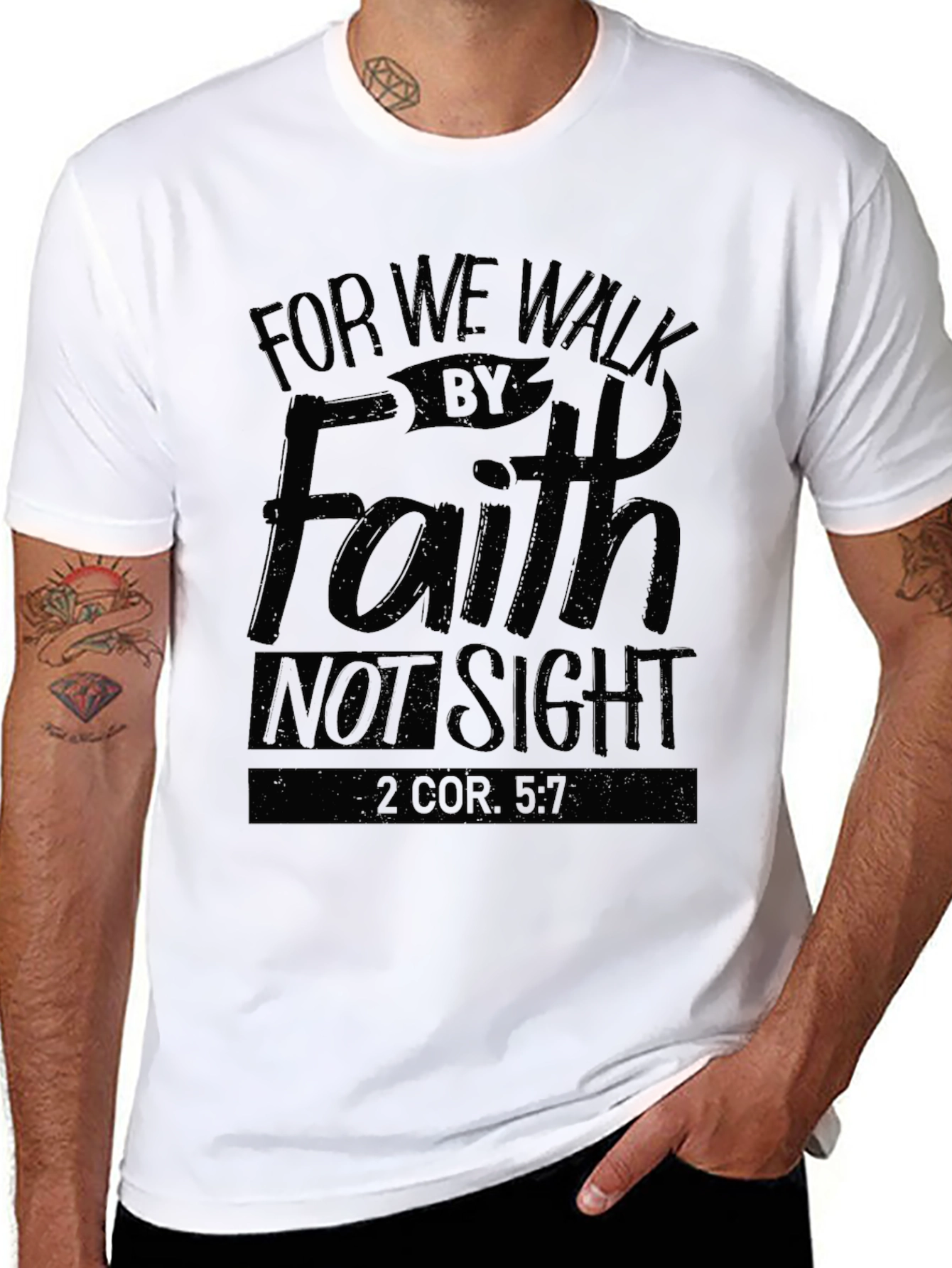 Faith Graphic T-Shirt - Walk by Faith Not Sight