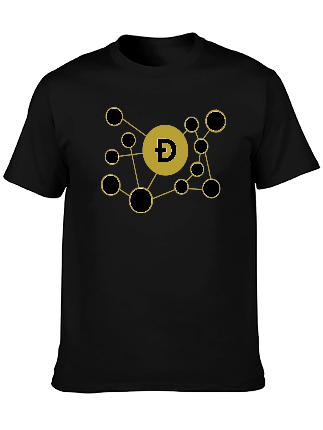 DogeCoin Crypto Black T-Shirt