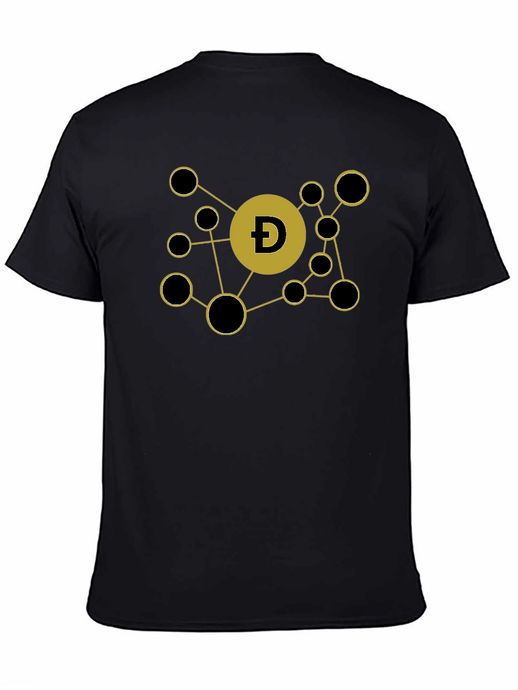 DogeCoin Crypto Black T-Shirt