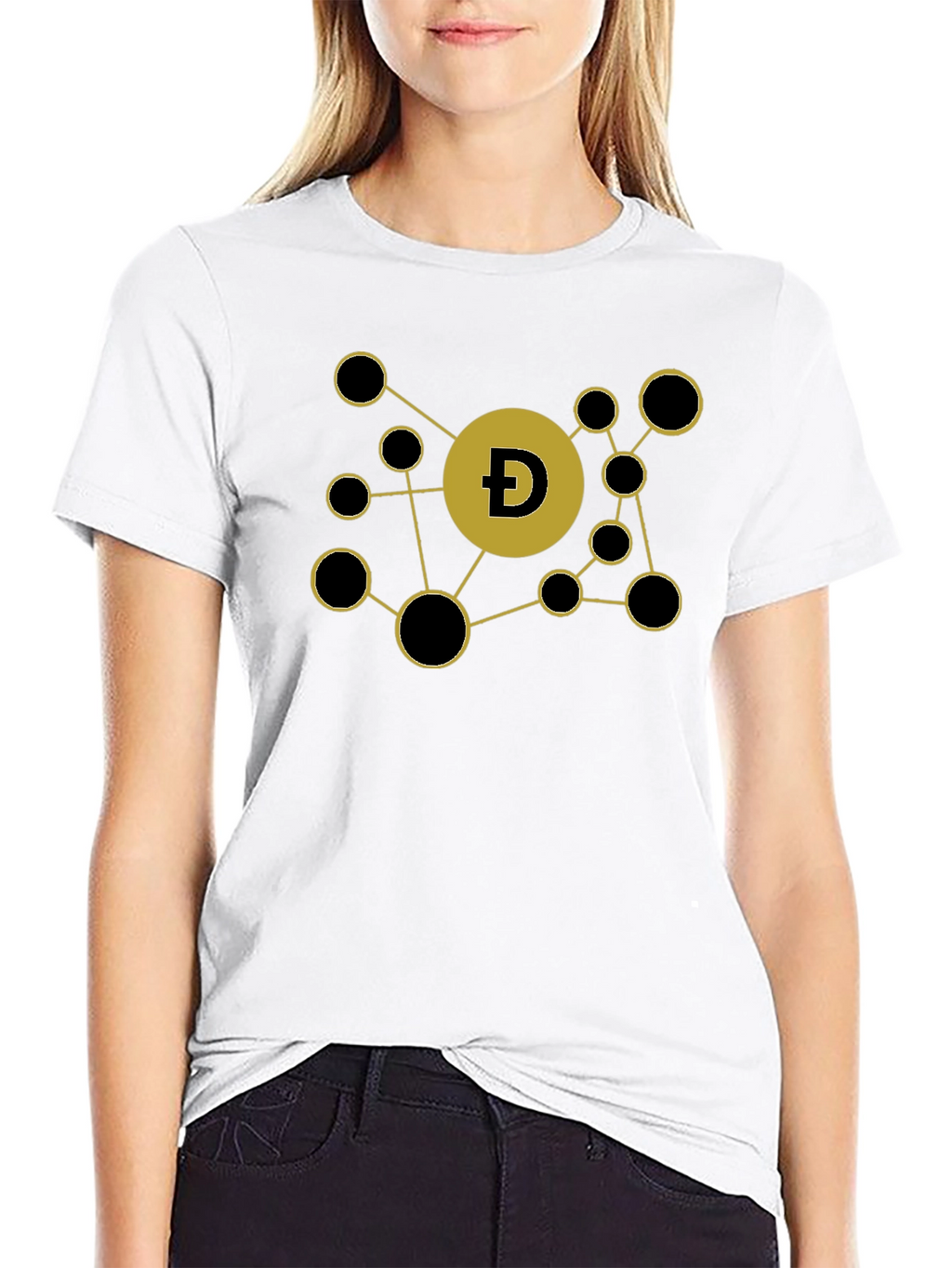 DogeCoin Crypto Black T-Shirt