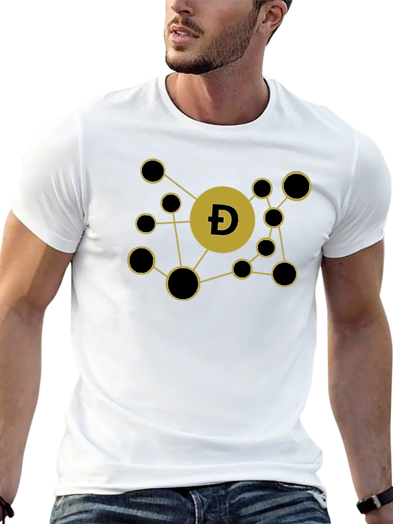 DogeCoin Crypto Black T-Shirt