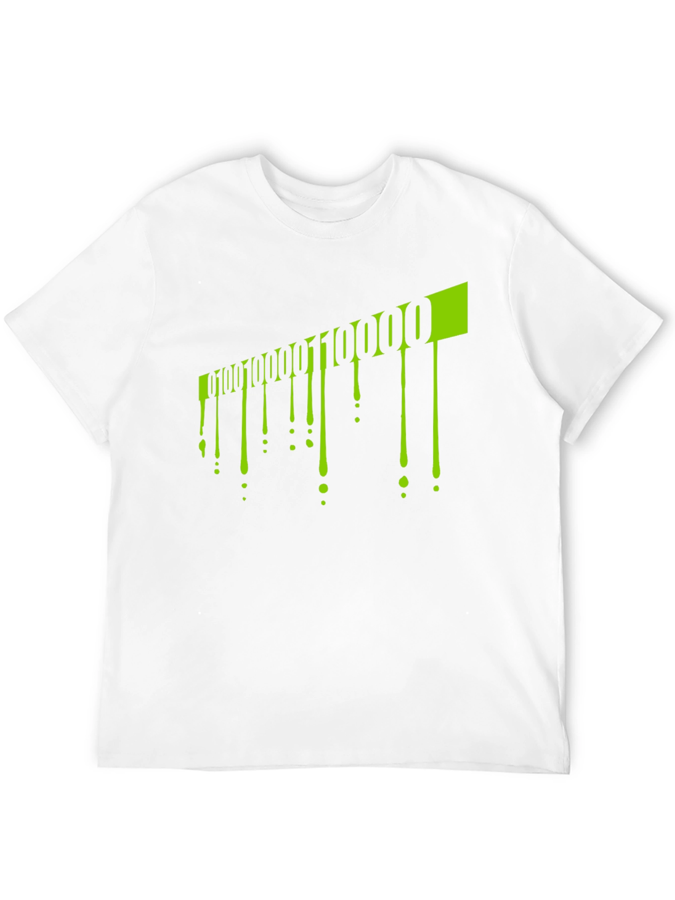 Binary Code Drip Graphic Tee