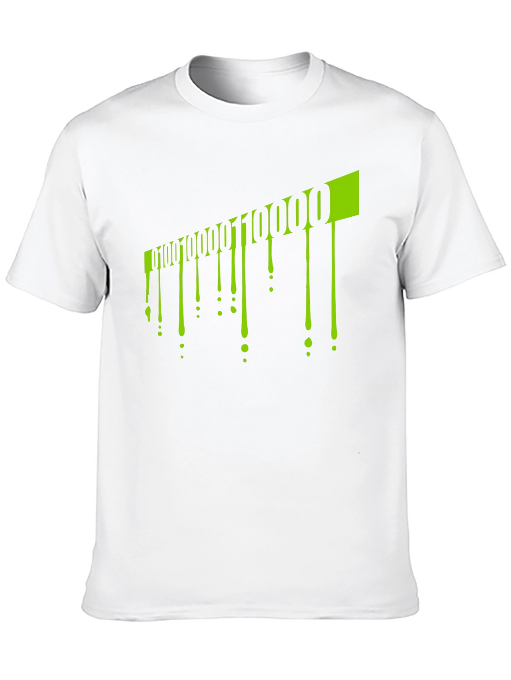 Binary Code Drip Graphic Tee
