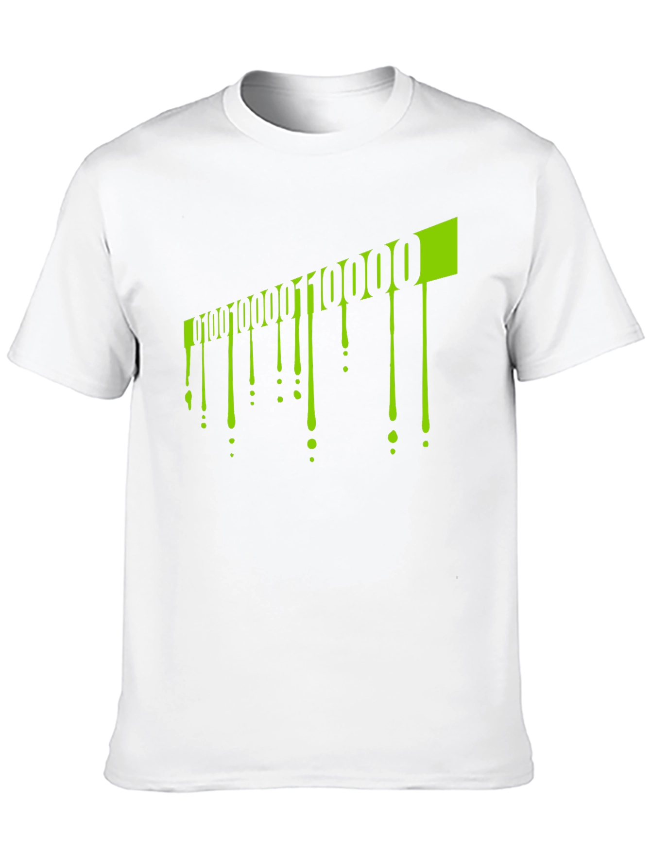 Binary Code Drip Graphic Tee