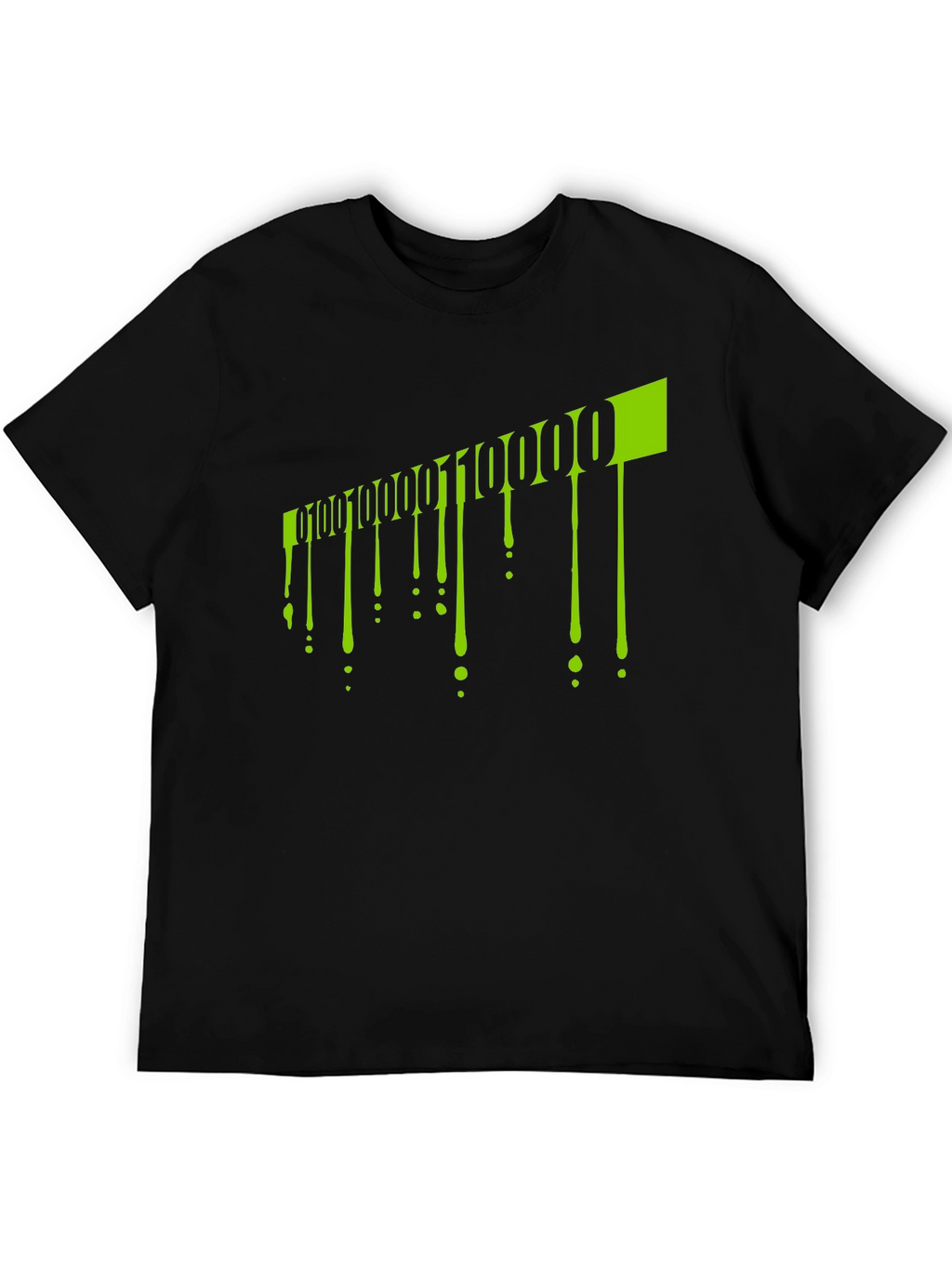 Binary Code Drip Graphic Tee