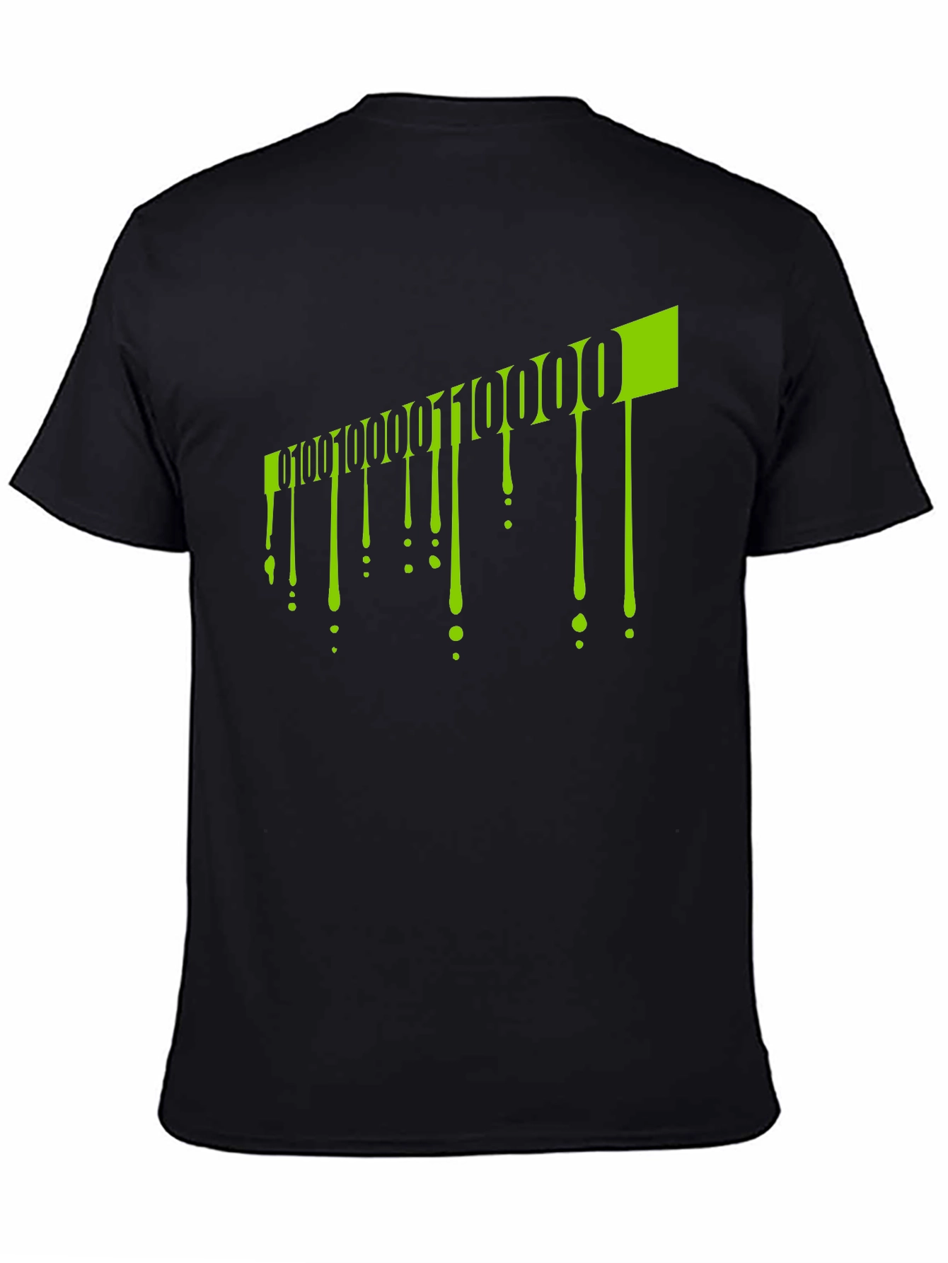 Binary Code Drip Graphic Tee