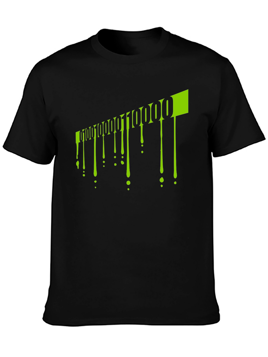 Binary Code Drip Graphic Tee
