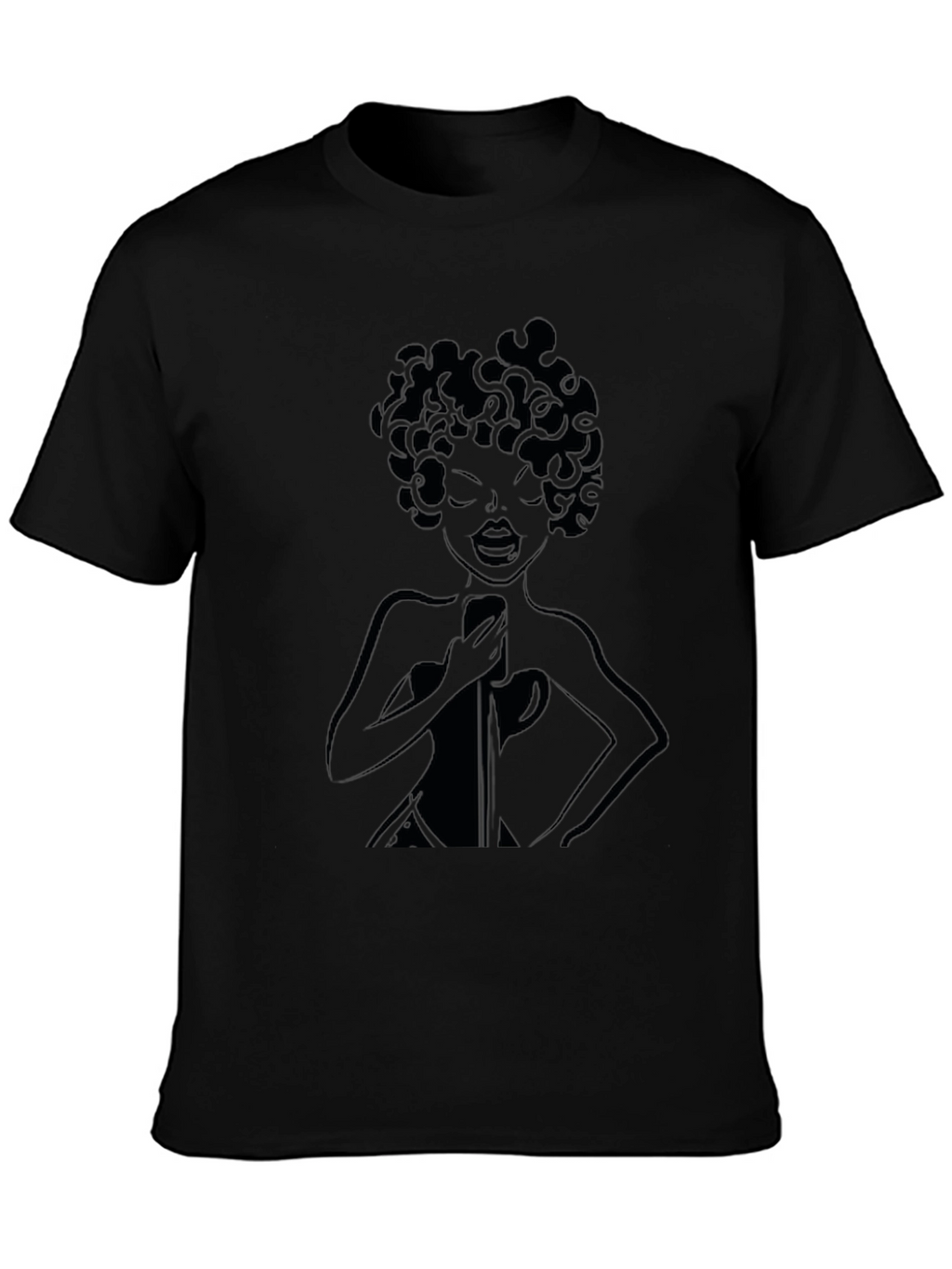 Retro Singer Black T-Shirt