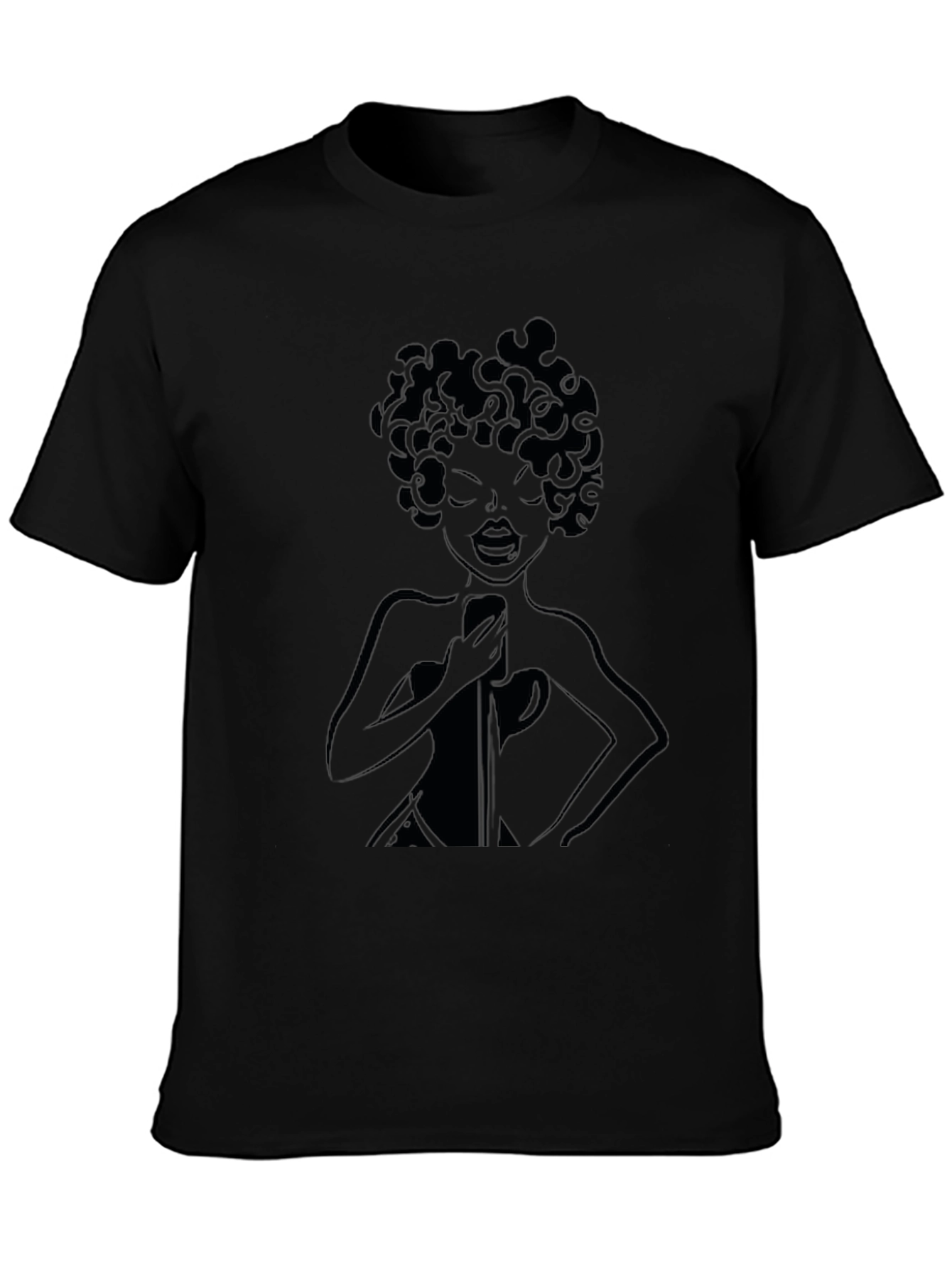 Retro Singer Black T-Shirt