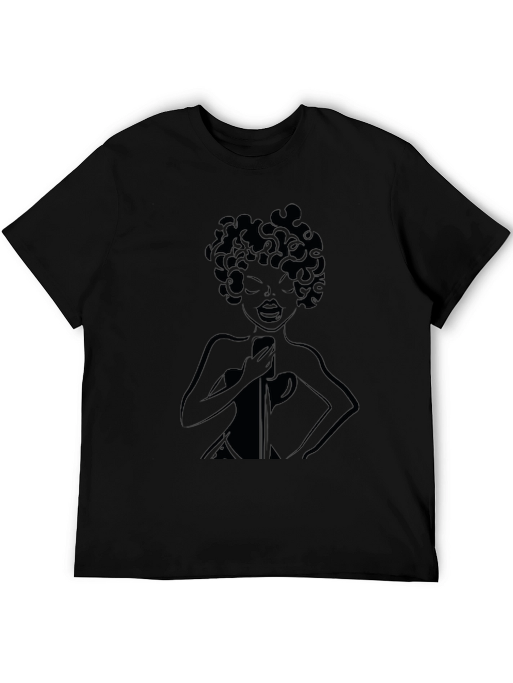 Retro Singer Black T-Shirt