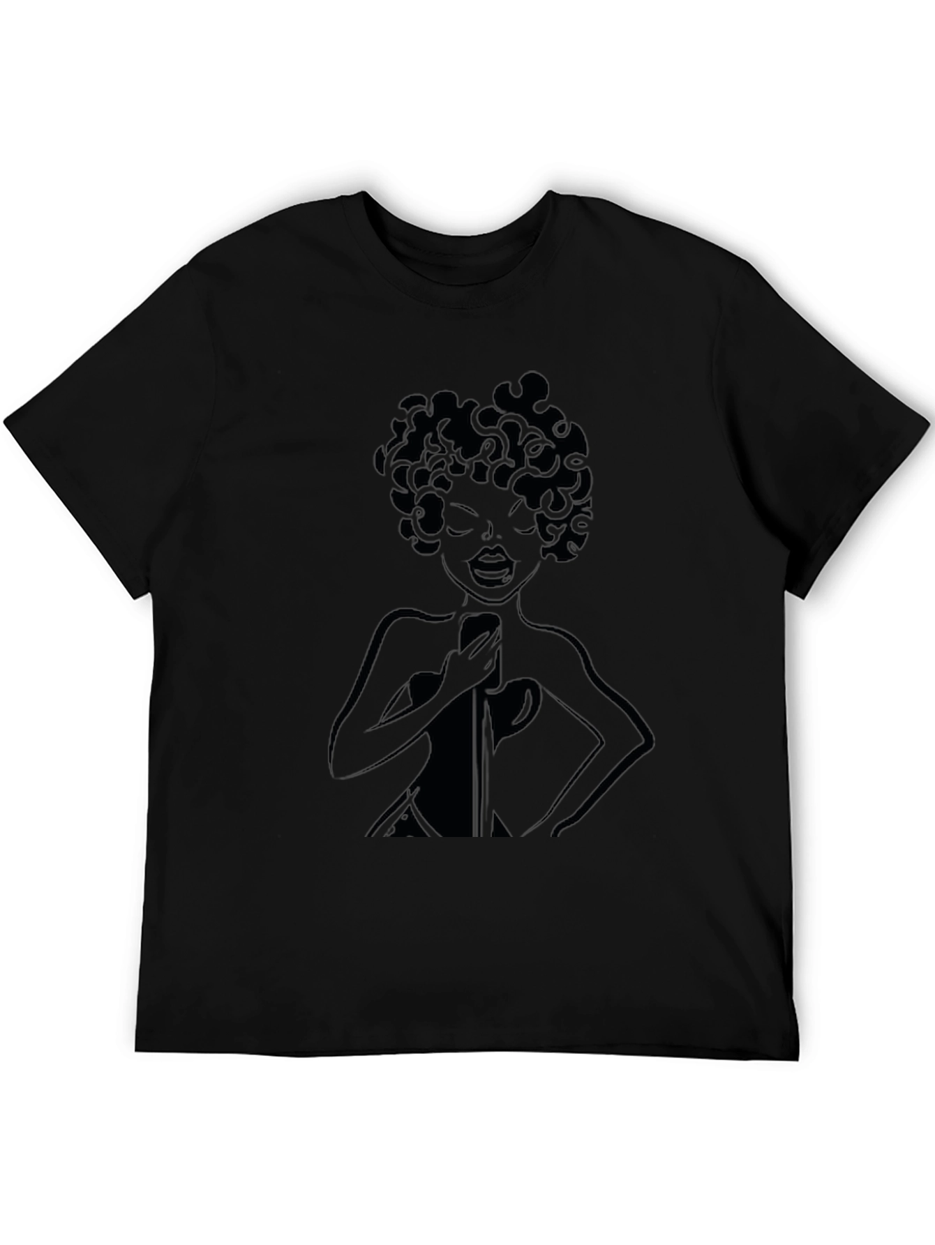 Retro Singer Black T-Shirt