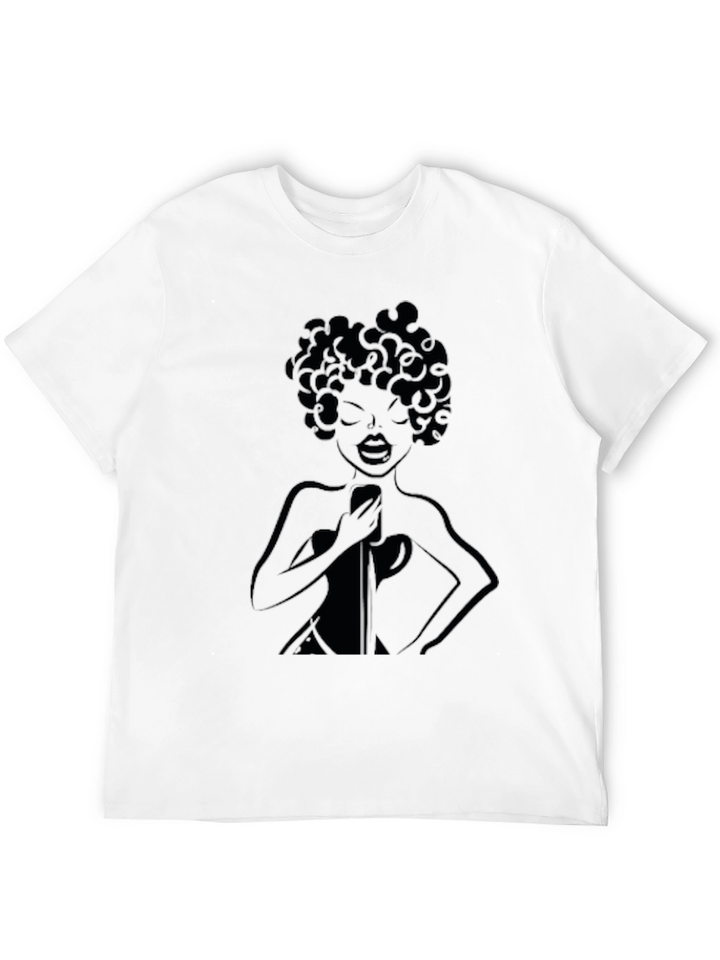 Retro Singer Black T-Shirt