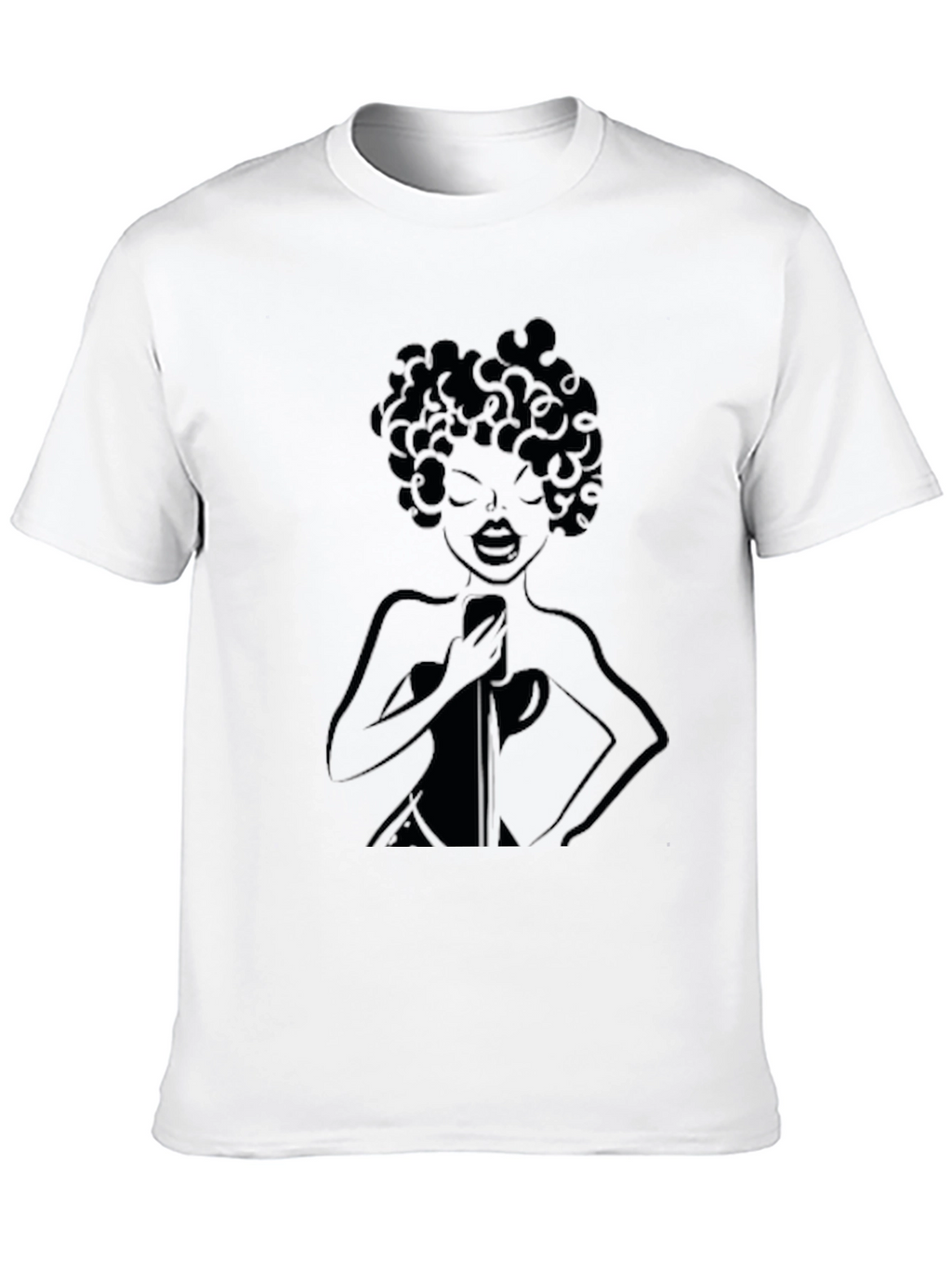 Retro Singer Black T-Shirt
