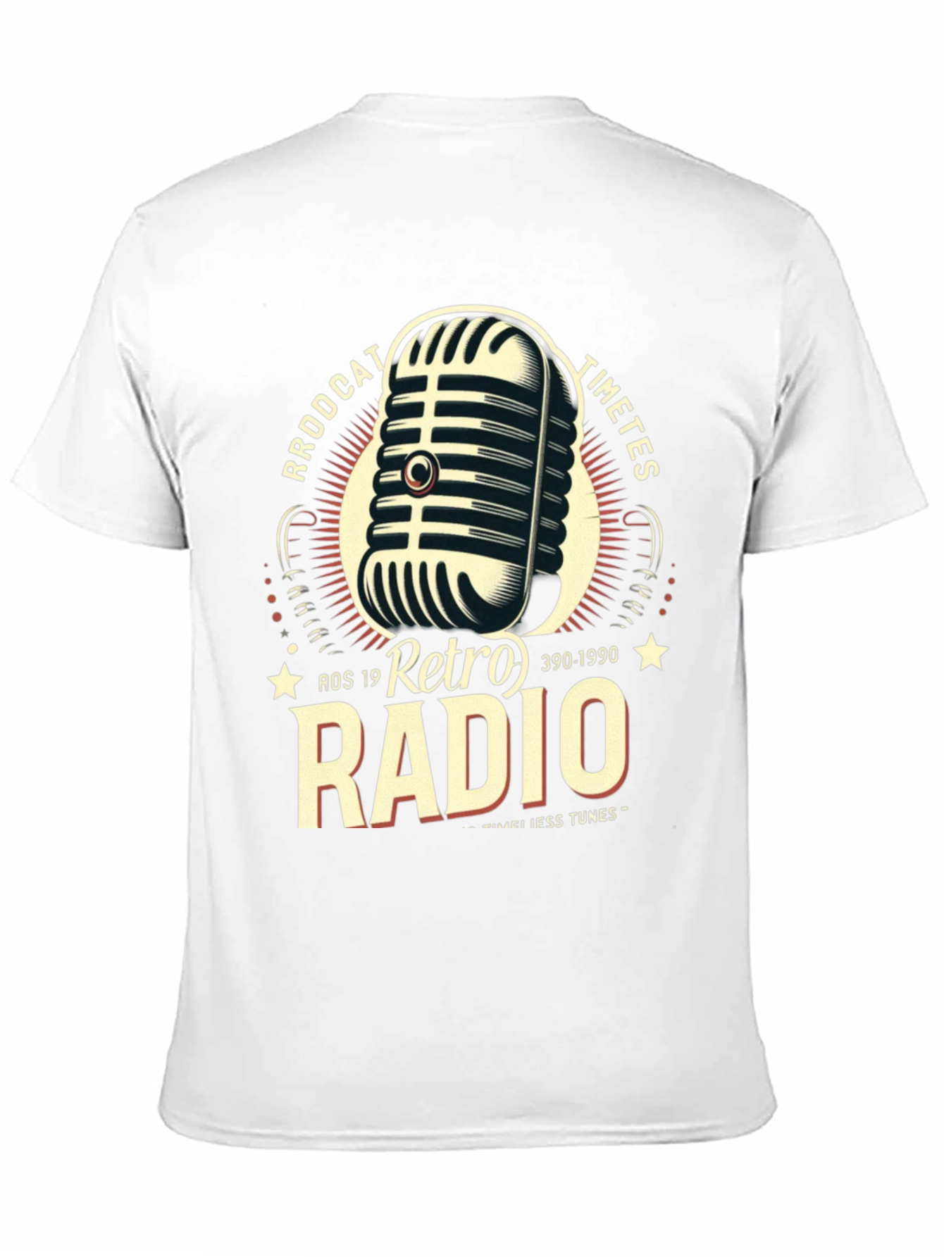 Retro Radio Broadcast Graphic T-Shirt