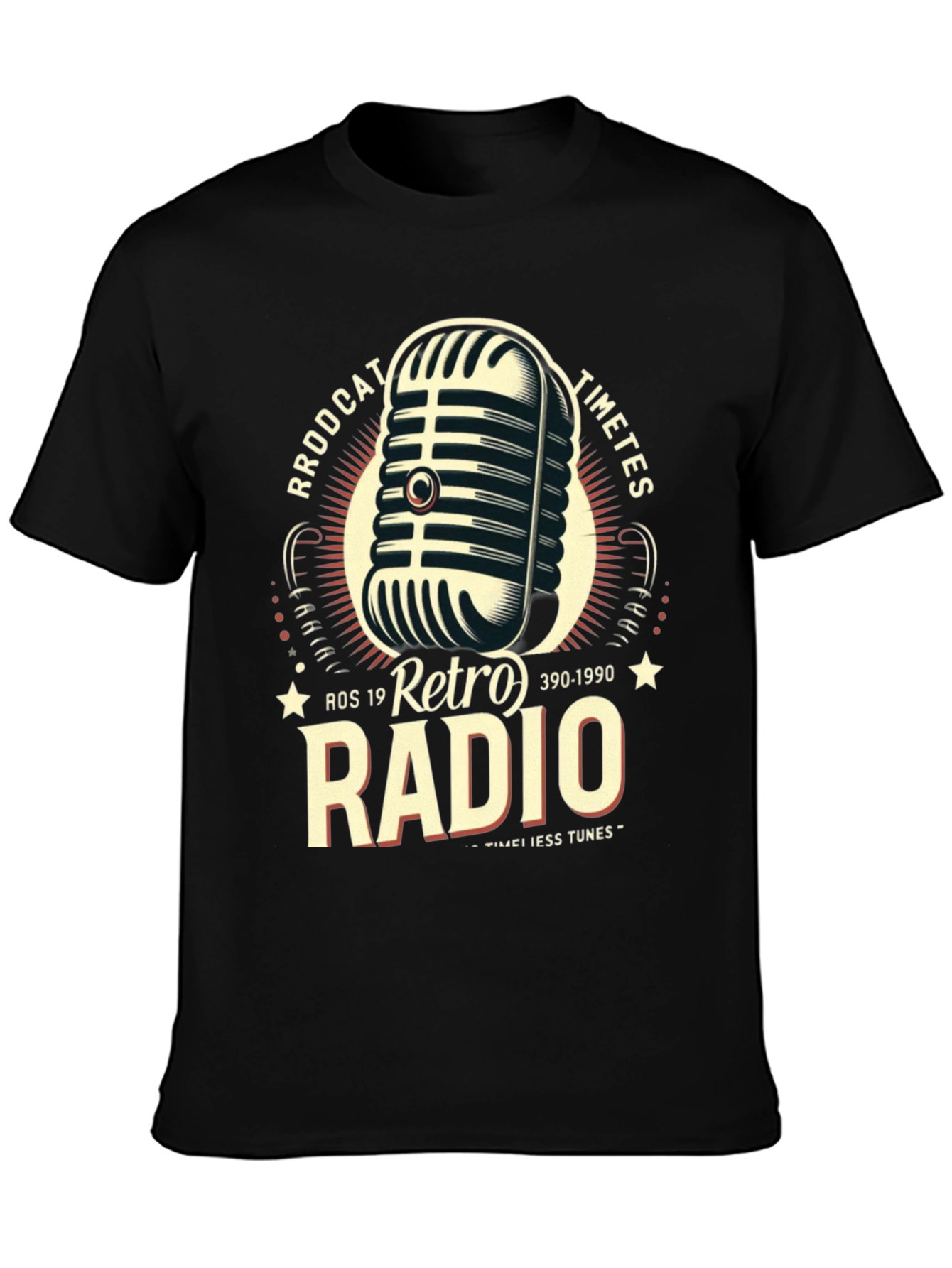 Retro Radio Broadcast Graphic T-Shirt