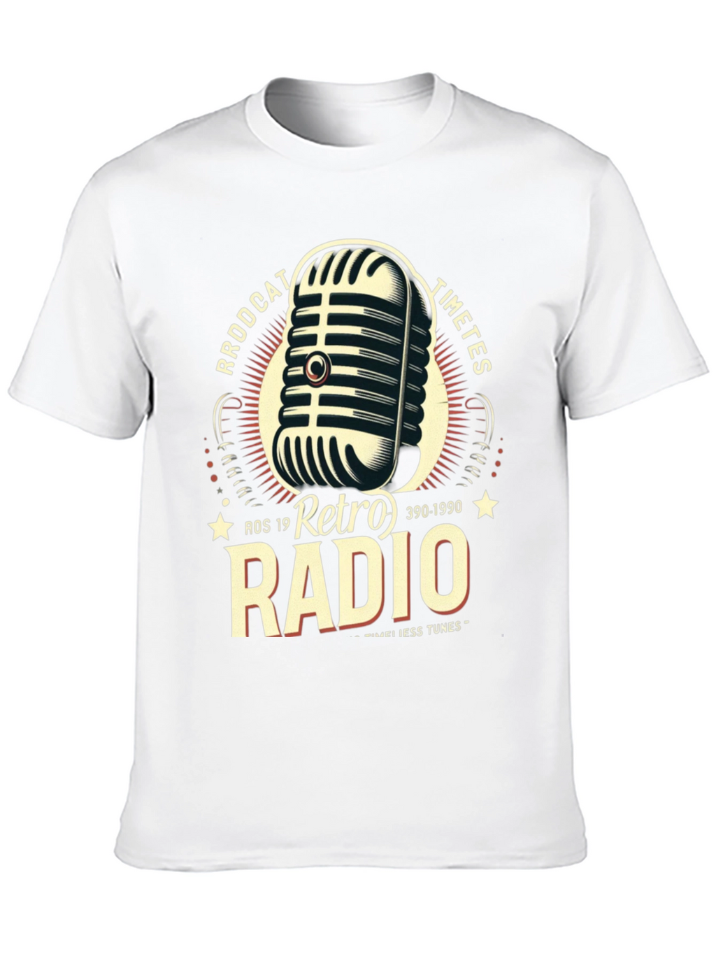 Retro Radio Broadcast Graphic T-Shirt