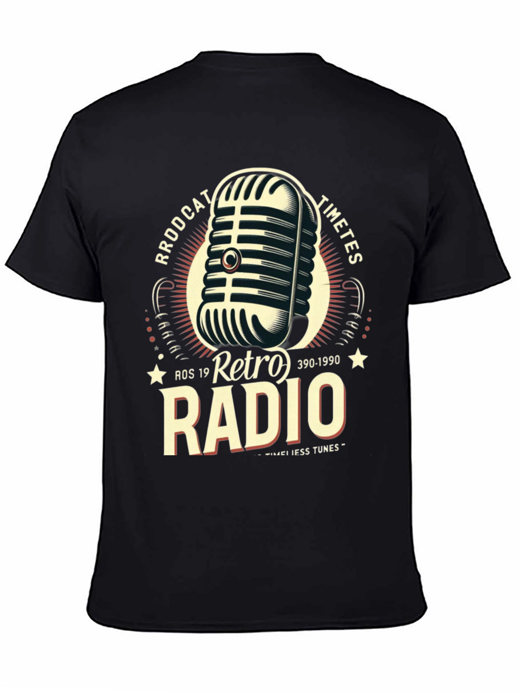 Retro Radio Broadcast Graphic T-Shirt