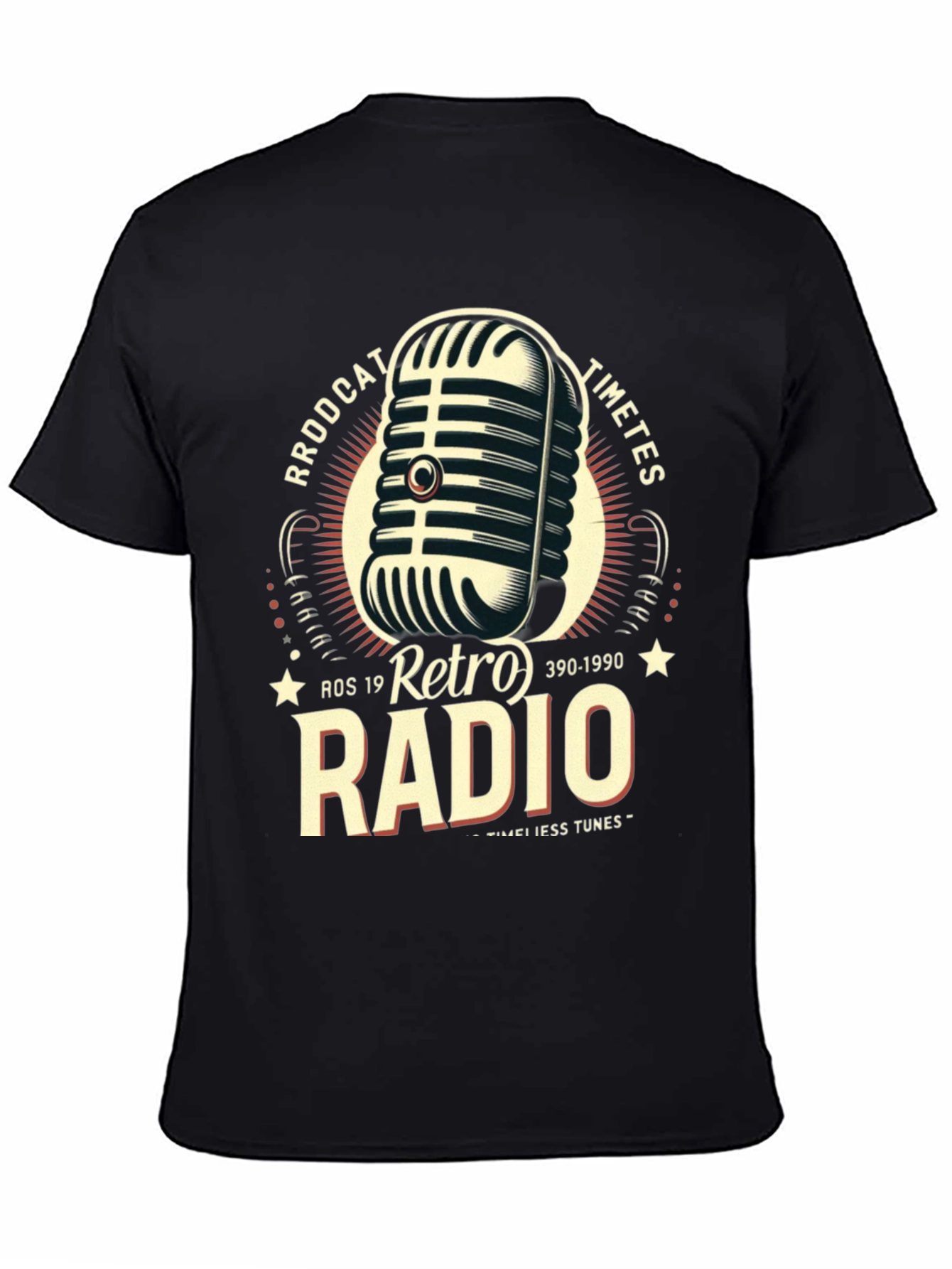 Retro Radio Broadcast Graphic T-Shirt