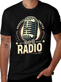Retro Radio Broadcast Graphic T-Shirt