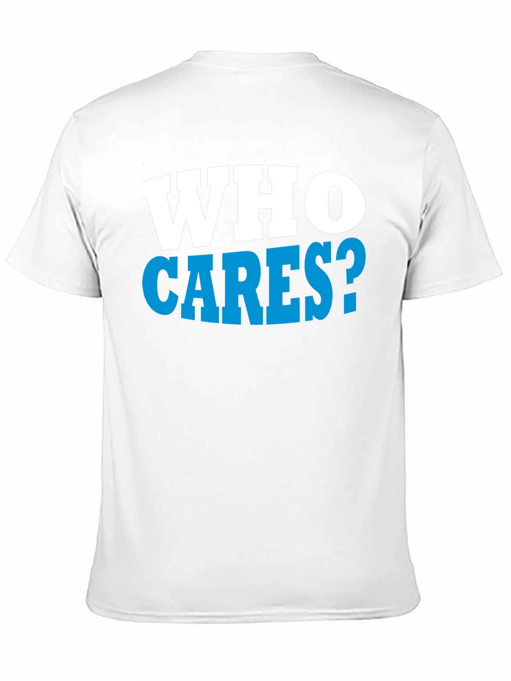 Who Cares? Graphic Print Black T-Shirt
