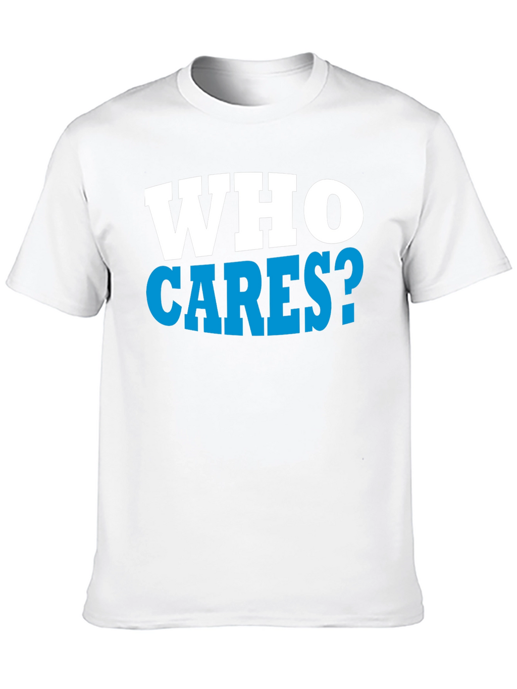 Who Cares? Graphic Print Black T-Shirt