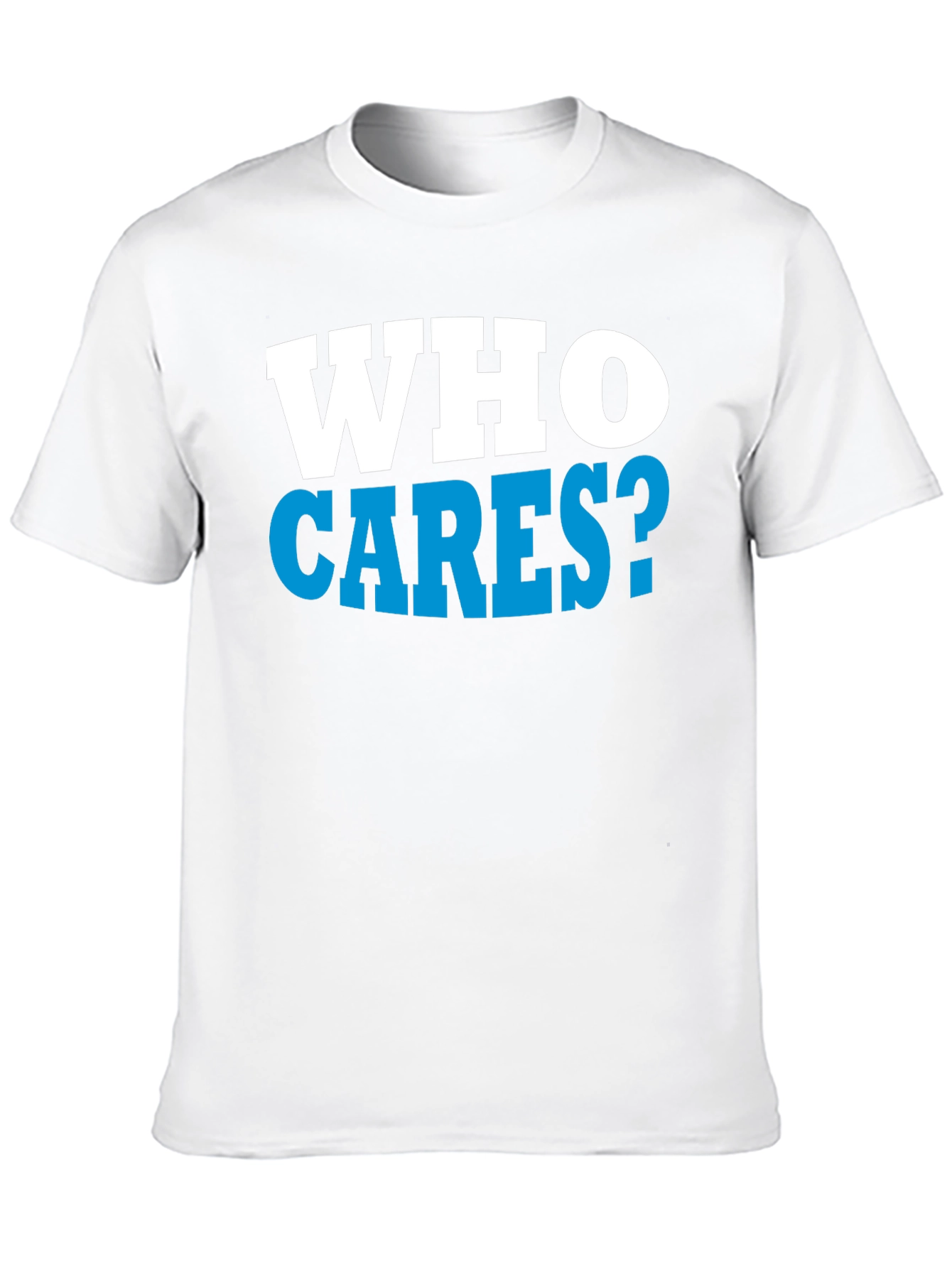 Who Cares? Graphic Print Black T-Shirt